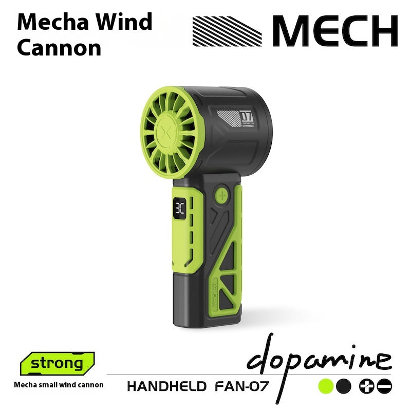 100-speed Handheld High-speed Fan Mecha Outdoor Portable Fan