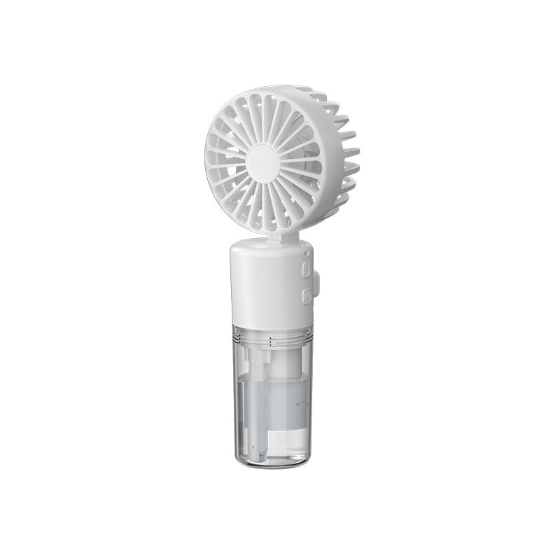 New Portable Mini Charging Handheld Spray Humidifying Folding Halter Little Fan