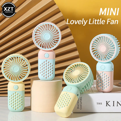 Handheld Mini Fans USB Rechargeable Small Electric Fan Student Pocket Portable Fan Mini portable Air Conditioner