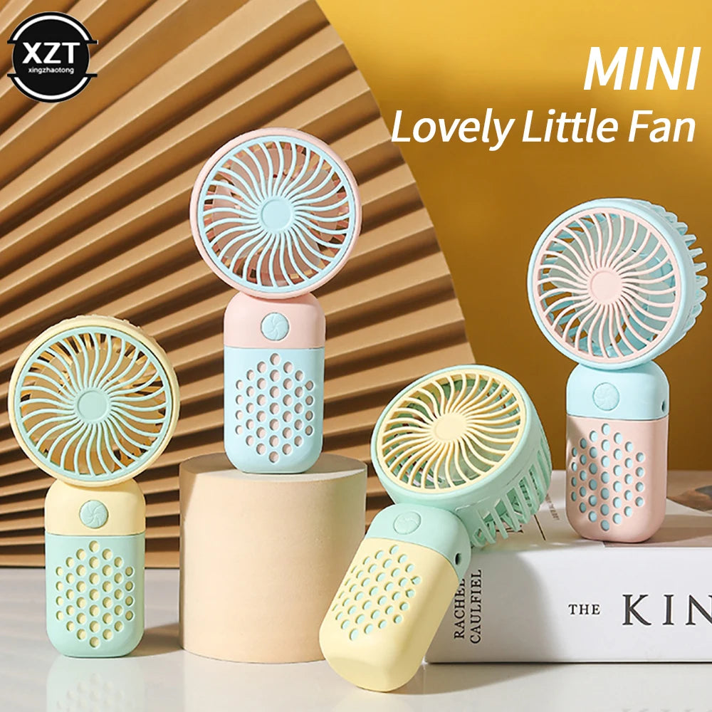 Handheld Mini Fans USB Rechargeable Small Electric Fan Student Pocket Portable Fan Mini portable Air Conditioner