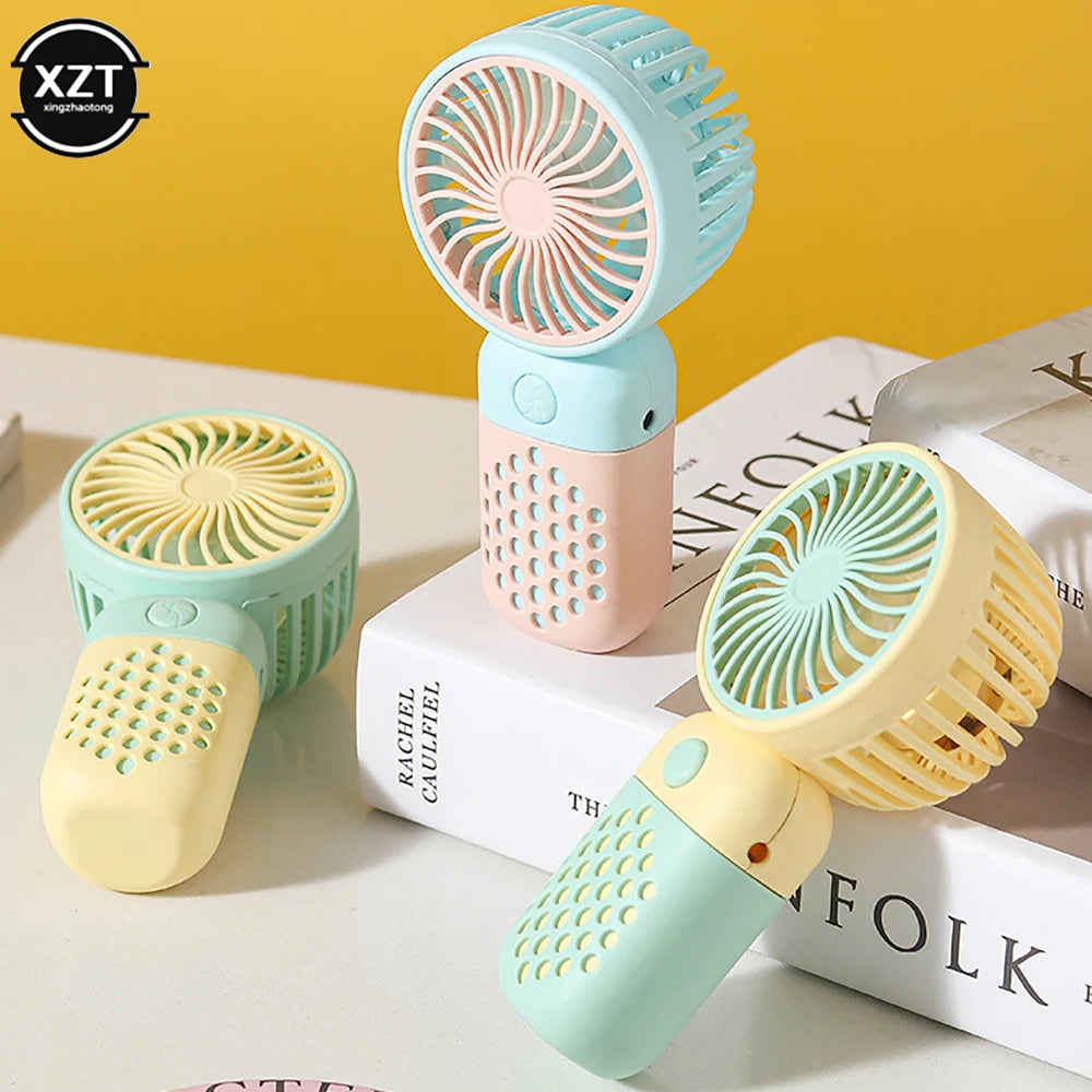 Handheld Mini Fans USB Rechargeable Small Electric Fan Student Pocket Portable Fan Mini portable Air Conditioner