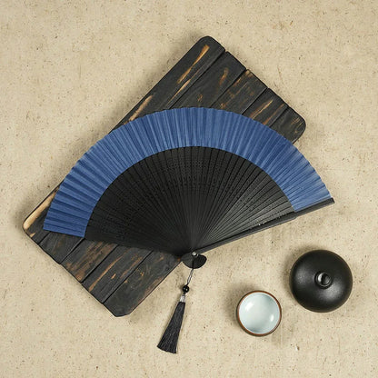 Folding Wood Hand Fan Dance Bone Bamboo Fan Silk Antique Folding Fan Lady Spot Chinese Gift Wedding Favors And Gifts Fans