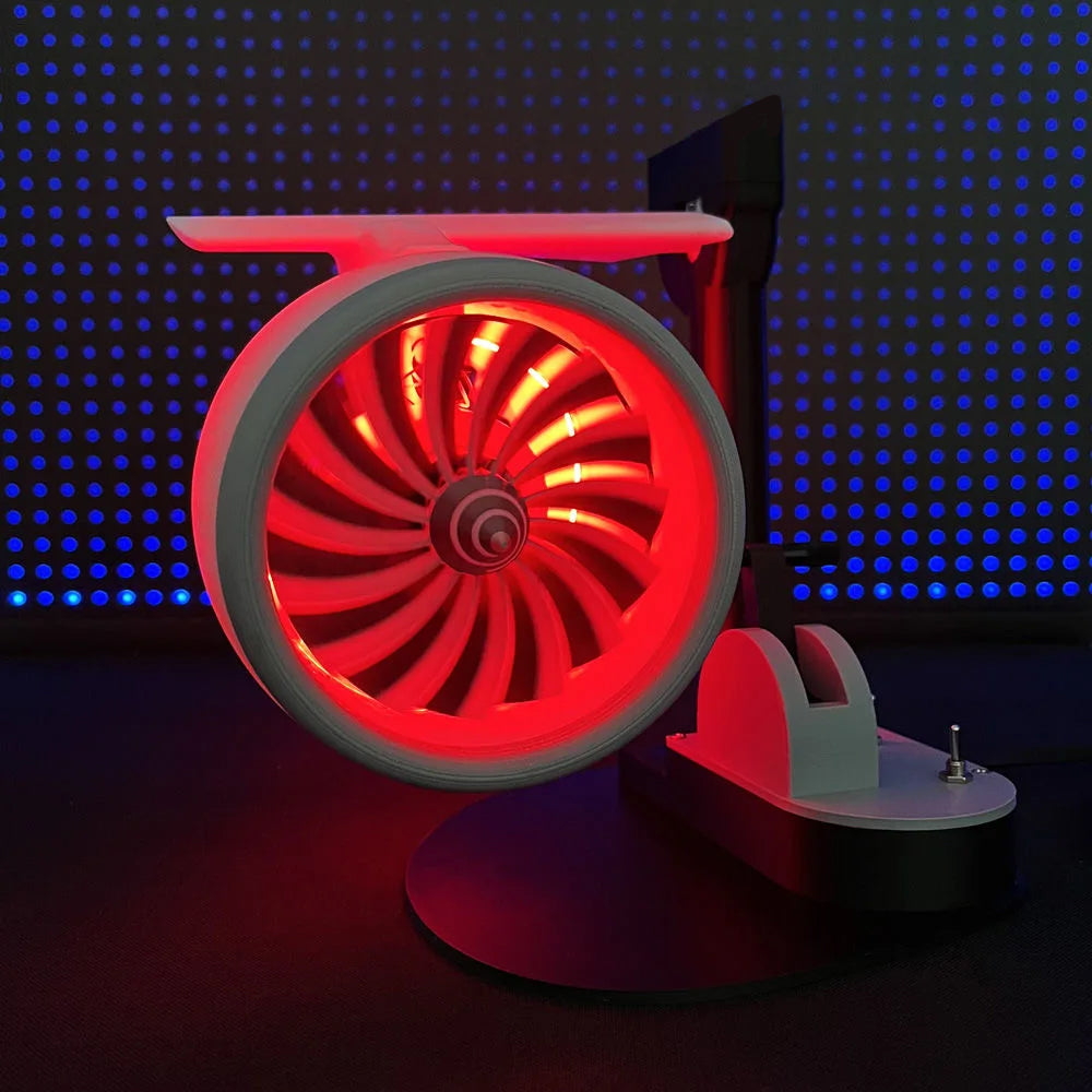 JetBreeze Gaming Room Ventilator Glowing Cooling Fan Aircraft Propeller Design Cool Cooling System Jet Turbo Ventilator