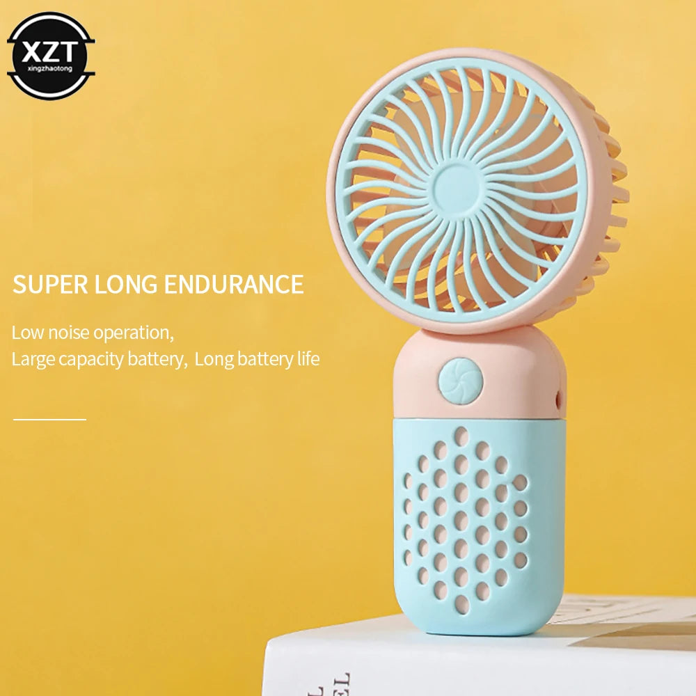 Handheld Mini Fans USB Rechargeable Small Electric Fan Student Pocket Portable Fan Mini portable Air Conditioner