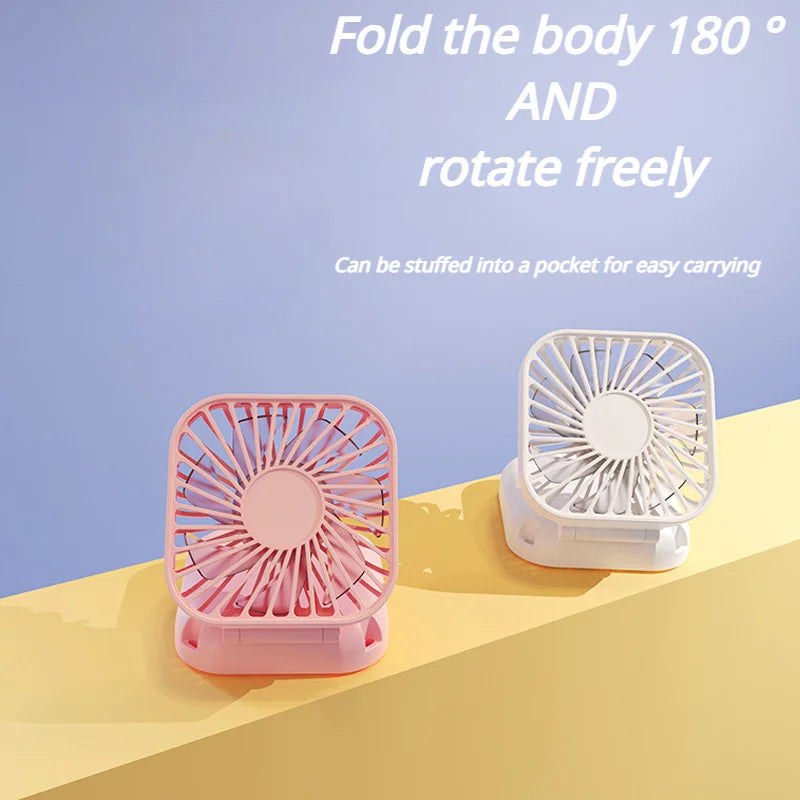 Hanging Neck Fans Mini Portable Folding USB Fans Mute Power Bank Portable Handheld Desktop Multi Function Ventilador Portátil